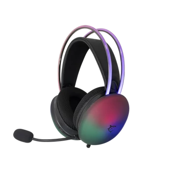 WHITE SHARK FIREFLY-B, GH-2342-B gamer fejhallgató, fekete/RGB, (3.5 Jack)