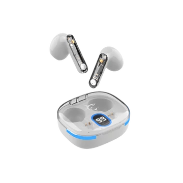 WHITE SHARK HYPERBEAT-W, GEB-TWS37W bluetooth In-ear fülhallgató mikrofonnal, fehér
