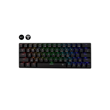 WHITE SHARK W029932 Premium KAIKEN-B/R-US vezeték nélküli mech. gamer billentyűzet, 63 piros kapcs. fekete (angol)