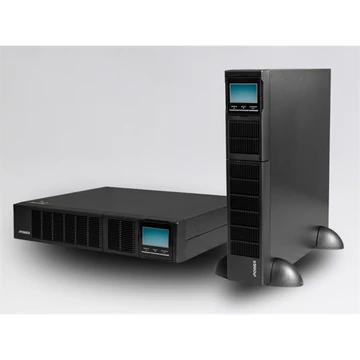 iPOWER UPS, 1000VA, 1000W, 8x IEC C13, SNMP/USB/RS-232, szünetmentes tápegység, LCD kijelző, AVR, online, Rack/Tower