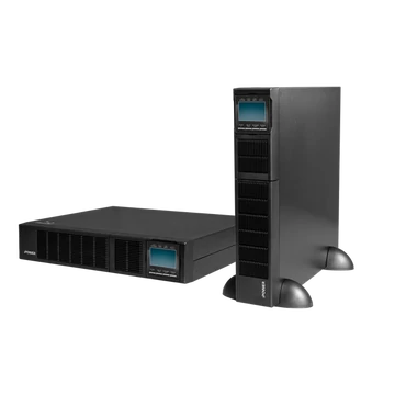 iPOWER UPS, 3000VA, 3000W, 8x C13 + 1x C19, SNMP/USB/RS-232,szünetmentes tápegység, LCD kijelző, AVR, online, Rack/Tower