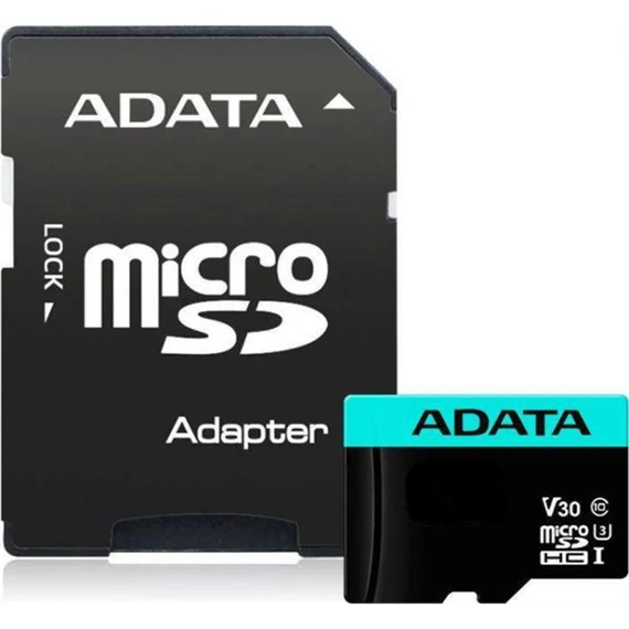 ADATA Memóriakártya MicroSDXC 512GB + Adapter UHS-I V30 A2 CL10 (100/85)