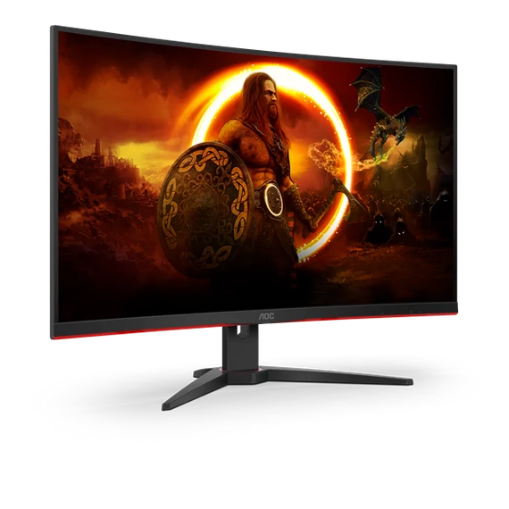 AOC Ívelt Gaming 240Hz VA monitor 31.5