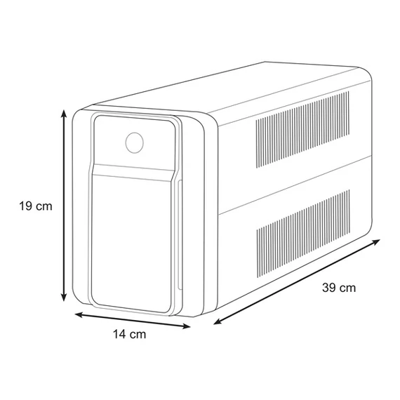 APC Back-UPS BX1600MI-GR szünetmentes tápegység (4x Schuko), 1600VA, 900W 230V, AVR, Line-Interaktív UPS
