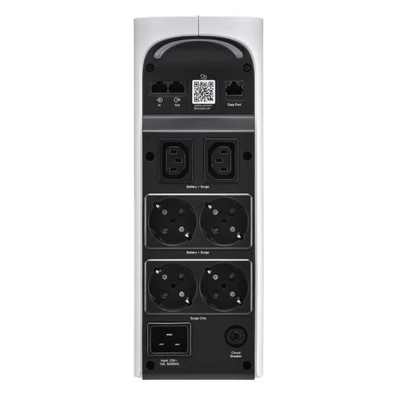 APC Back-UPS Pro Gaming, BGM2200 UPS, 2200VA/1320W, 4xSchuko 2xC13, LINE-INTERACTIVE szünetmentes,színusz,AVR,RGB, fehér