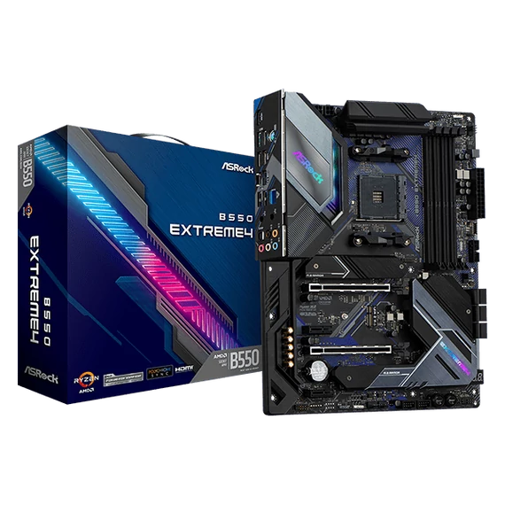 ASROCK Alaplap AM4 B550 EXTREME4 AMD B550, ATX