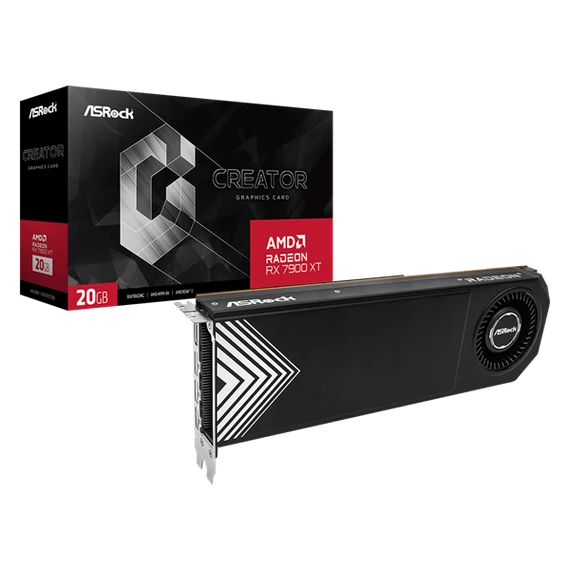 ASROCK Videokártya PCI-Ex16x AMD RX 7900 XT CREATOR 20GB DDR6 OC