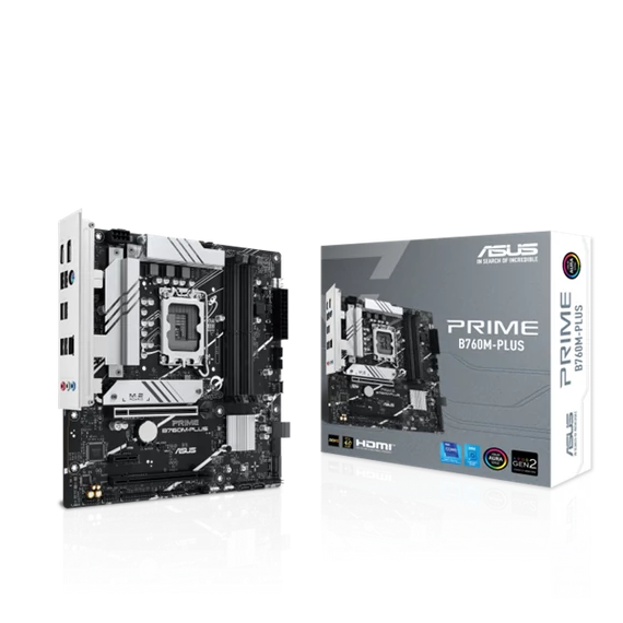 ASUS Alaplap S1700 PRIME B760M-PLUS INTEL B760, mATX