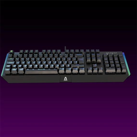 AVAX Vezetékes Billentyűzet FS01 USB, Fekete, Mechanikus, Brown Switch, HUN