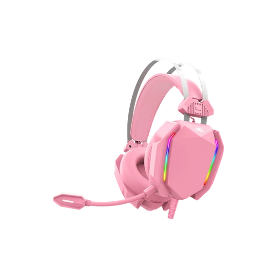 BARACUDA BGH-041P SEAGUL-P gamer fejhallgató mikrofonnal, pink