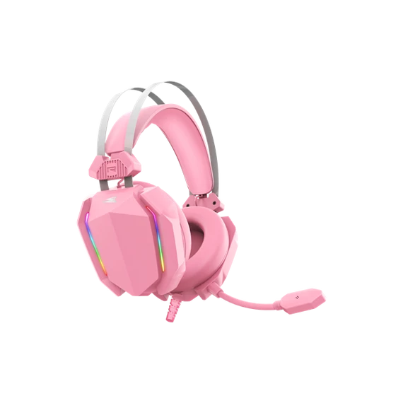 BARACUDA BGH-041P SEAGUL-P gamer fejhallgató mikrofonnal, pink