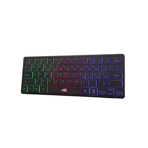 BARACUDA BGK-04141B-US SEAHORSE-B-US vezetékes gamer billentyűzet, angol, 64 gomb