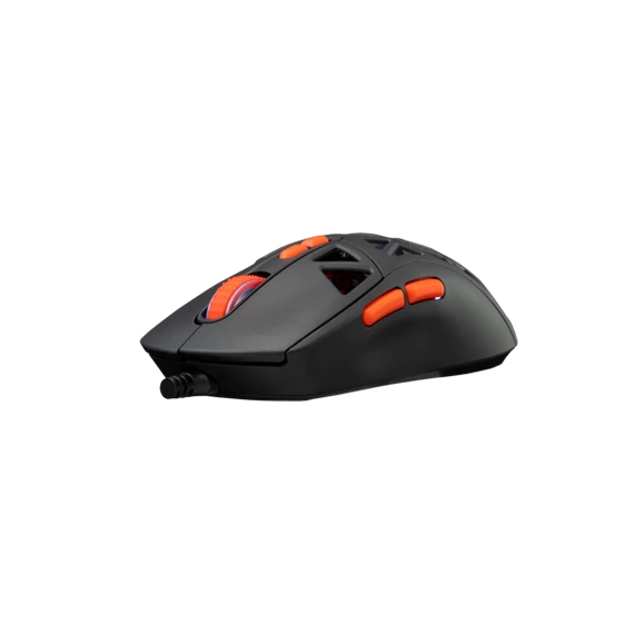 BARACUDA BGM-091B SEAL-B vezetékes gamer egér, 12800 dpi, fekete