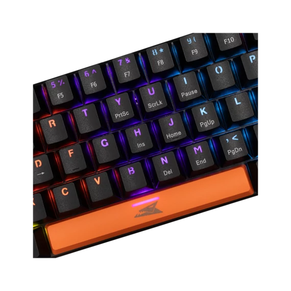 Baracuda DOLPHIN-B/R-US, BGK-03111B/R-US fekete mechanikus gamer billentyűzet piros kapcsolóval, angol