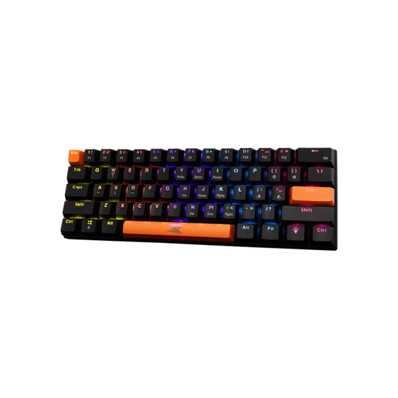 Baracuda DOLPHIN-B/R-US, BGK-03111B/R-US fekete mechanikus gamer billentyűzet piros kapcsolóval, angol
