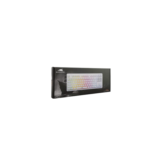BARACUDA BGK-001114W fehér gamer billentyűzet, angol