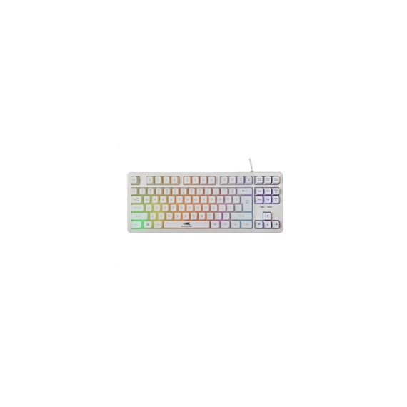 BARACUDA BGK-001114W fehér gamer billentyűzet, angol