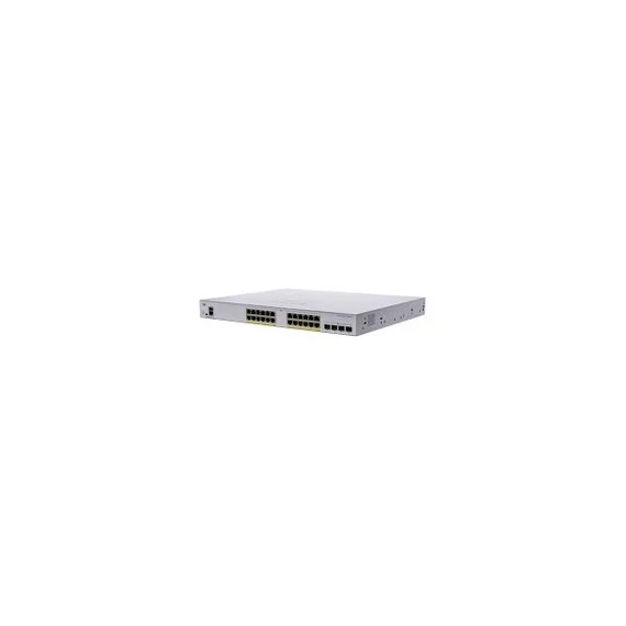 CISCO Switch 24x1000Mbps (POE+) + 4x10000Mbps SFP+, Menedzselhető, Fémházas, Rackes - CBS250-24P-4X-EU