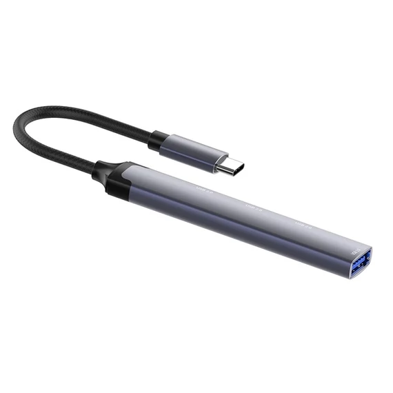 COLORWAY USB-elosztó CW-HUB04, USB-C 4-B-1 USB2.0X3/USB3.0