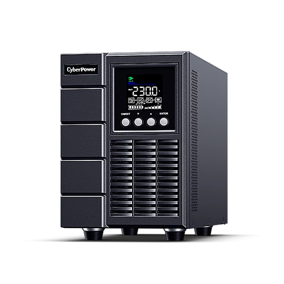 CYBERPOWER UPS, 2000VA/1800W, 2xC13 2xSCHU, színes LCD kijelző, OnLine szünetmentes, kettős konverziós,tisztán színuszos