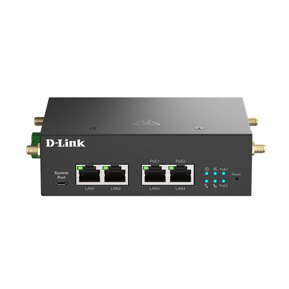 D-LINK 5G M2M Modem 4x1000Mbps(2xPOE) Fémházas, DWM-314-GP/E
