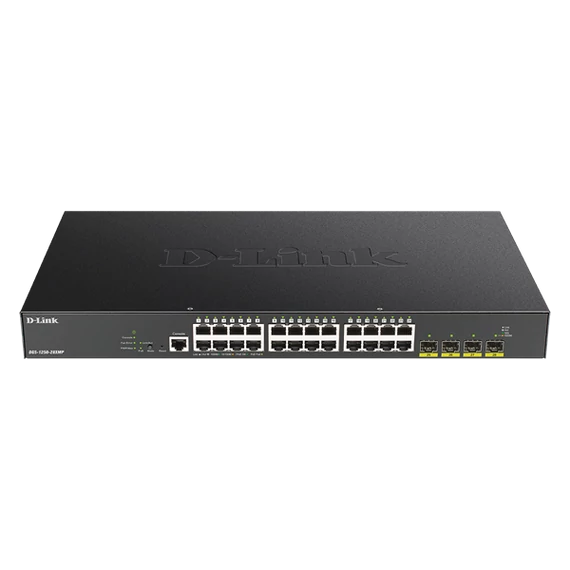 D-LINK Switch 48x1Gbps (48xPOE) + 4xGigabit SFP+ Menedzselhető Rackes, DGS-1250-52XMP/E