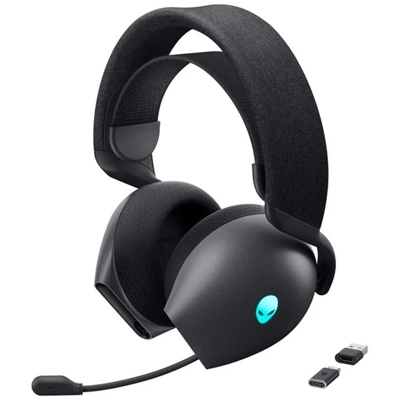 DELL Alienware Tri-Mode Wireless Gaming fejhallgató  AW725H - Dark Side of the Moon