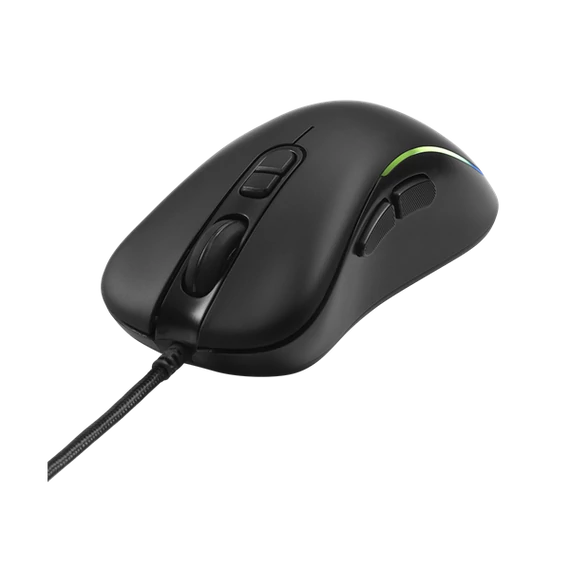 DELTACO GAMING Vezetékes Egér GAM-104, DM120 gaming mouse, RGB, 800-3200 DPI, 125 Hz, RGB LED, USB, black