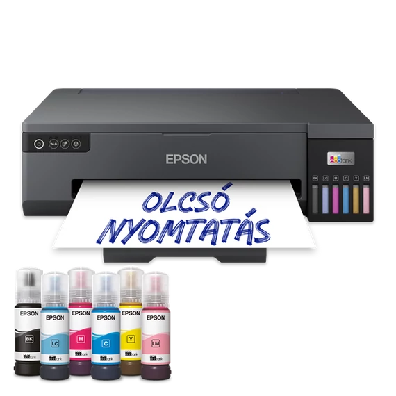 EPSON Tintasugaras fotónyomtató - EcoTank L18050 (A3+, színes, 5760x1440 DPI, 22 lap/perc, USB/WIFI)
