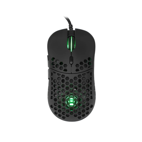 ESHARK NAGINATA gamer/esport egér, fekete