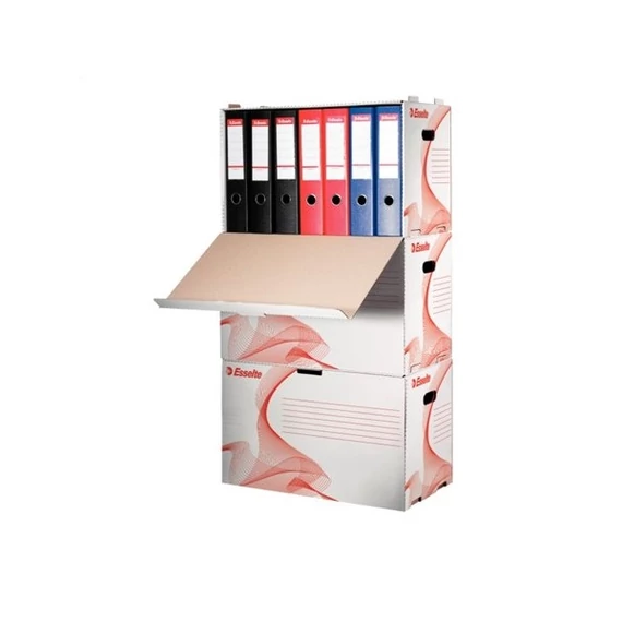 ESSELTE Archiváló konténer, karton, előre nyíló, iratrendezőnek,