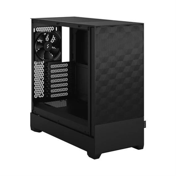 FRACTAL DESIGN Ház Midi ATX Pop Air Tápegység nélkül, Fekete Üvegfalú