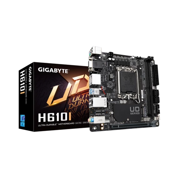 GIGABYTE Alaplap S1700 H610I INTEL H610, mini-ITX