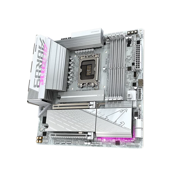 GIGABYTE Alaplap S1851 B860M AORUS ELITE WIFI6E ICE INTEL B860, mATX