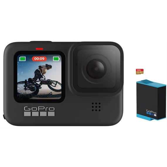 GOPRO Hero 9 Black (5K+20MP, HyperSmooth 3.0, vízálló, levehető lencse)