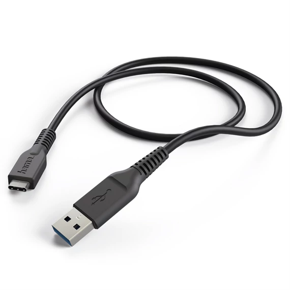HAMA 201594, FIC E3 ADATKÁBEL USB 3.1 GEN 1, TYPE-C/USB A, 1M, FEKETE