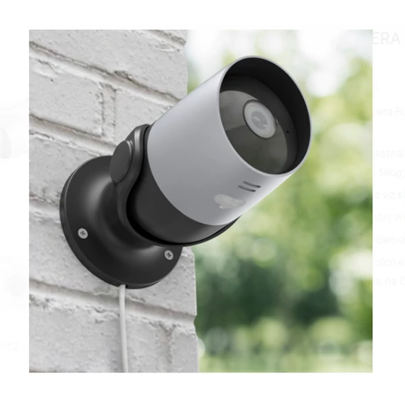 HAMA 176577, OKOS WIFI KAMERA 1080P, ÉJJELLÁTÓ, KÜLTÉRI, FEKETE