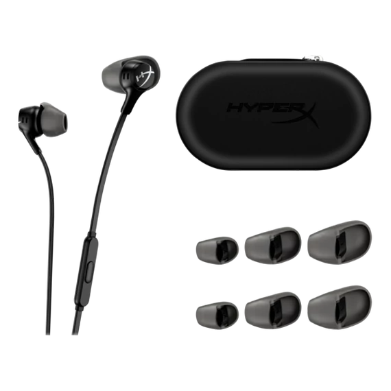 HP HYPERX vezetékes gaming fülhallgató Cloud Earbuds II - fekete