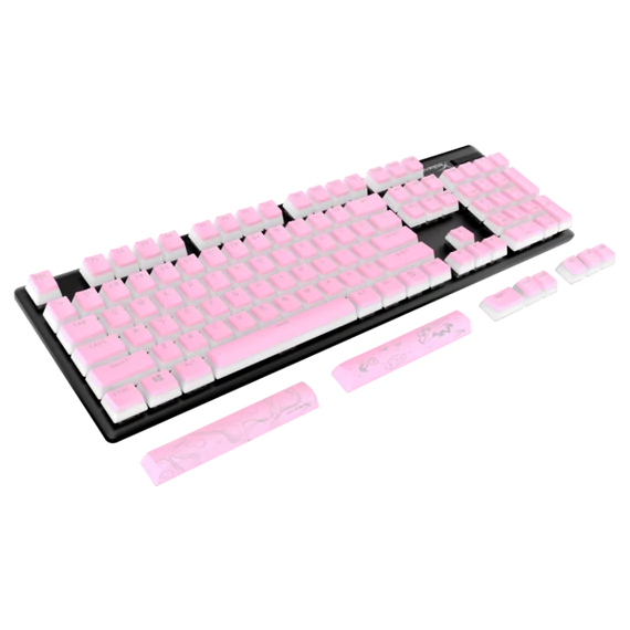 HP HYPERX teljes billentyűkészlet Pudding 2 - amerikai lokalizáció - rózsaszín
