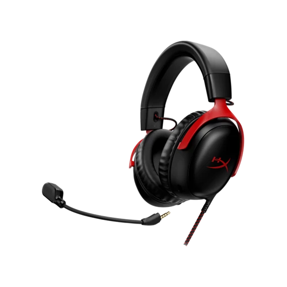 HP HYPERX vezetékes gaming fejhallgató Cloud III - fekete/piros