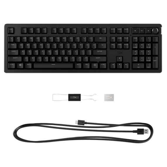 HP HYPERX vezetékes mechanikus gaming billentyűzet Alloy Rise PBT piros switch - amerikai lokalizáció