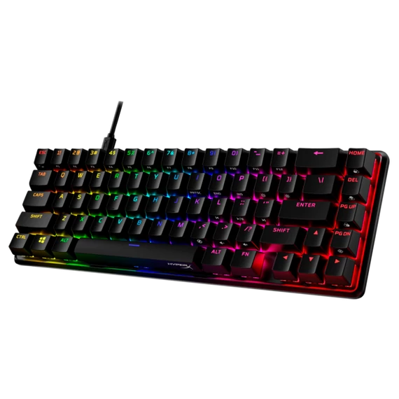 HP HYPERX vezetékes mechanikus gaming billentyűzet Alloy Origins 65 RGB piros switch - amerikai lokalizáció