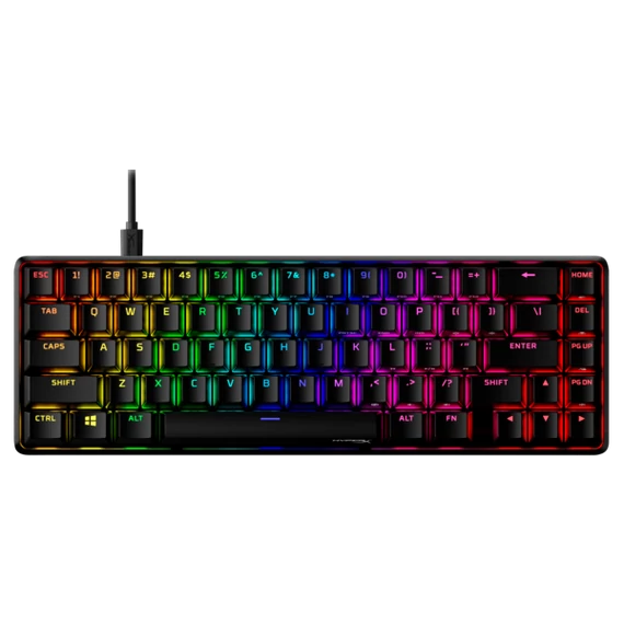 HP HYPERX vezetékes mechanikus gaming billentyűzet Alloy Origins 65 RGB piros switch - amerikai lokalizáció