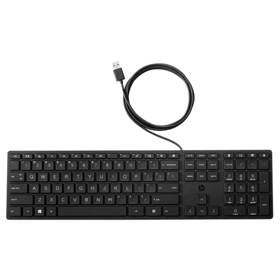 HP vezetékes billentyűzet 320K - fekete, bulk 12db