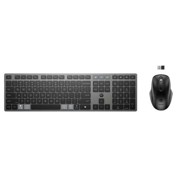 HP vezeték nélküli programozható kettős billentyűzet és optikai egér 725  - fekete