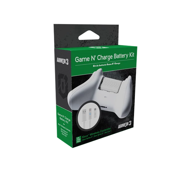 HYPERKIN `Game N` Charge` Xbox Series|ONE Akkumulátor + 3m töltőkábel, Fehér