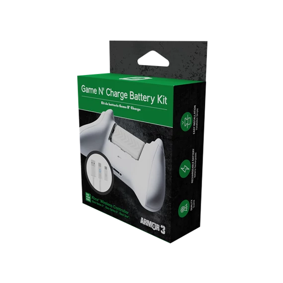 HYPERKIN `Game N` Charge` Xbox Series|ONE Akkumulátor + 3m töltőkábel, Fehér