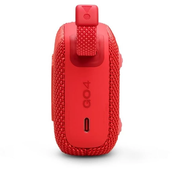 JBL Go 4 hordozható, vízálló, bluetooth hangszóró, vízálló, porálló, IP67, 7 óra üzemidő, piros