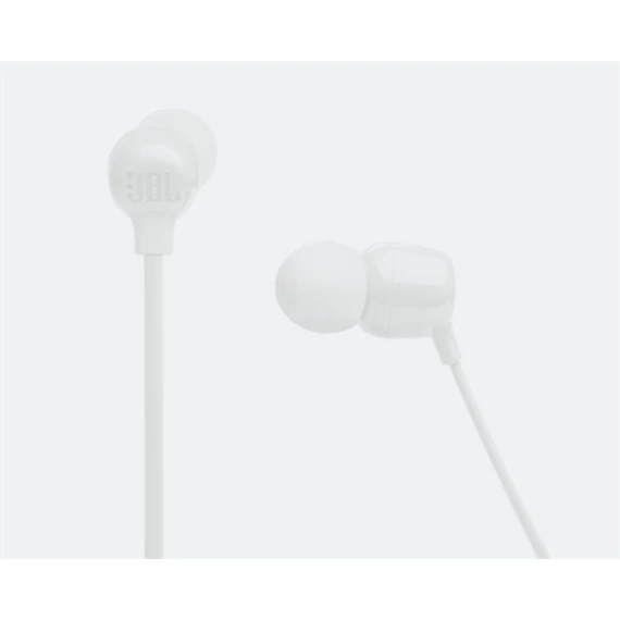 JBL T135BT WHT, vezeték nélküli fülhallgató, fehér, Bluetooth, 16 óra üzemidő, JBL Pure Bass,
