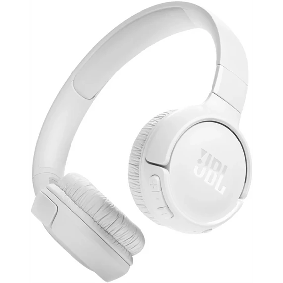 JBL Tune 520C vezetékes fejhallgató, fehér, beépített mikrofon, over ear, kábel hossz 120 cm, 0,156 kg